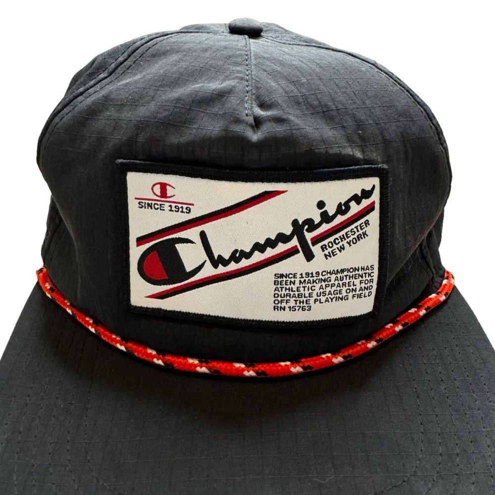 Champion Adjustable Patch Ripstop Snapback Baseba… - image 1